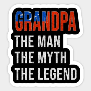 Grand Father Samoan Grandpa The Man The Myth The Legend - Gift for Samoan Dad With Roots From  Samoa Sticker